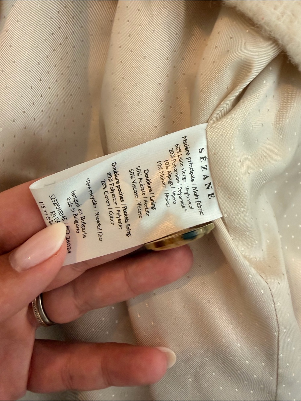 Sezane Paolo Coat - Picture 5 of 5